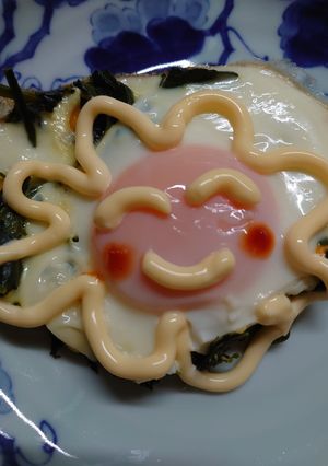 ほうれん草のマヨソテーで巣ごもり卵☺️-レシピのメイン写真