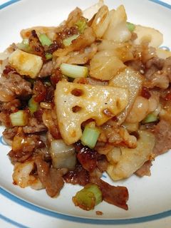 豚肉と蓮根の甘酢炒め-レシピのメイン写真