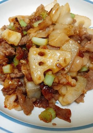 豚肉と蓮根の甘酢炒め-レシピのメイン写真