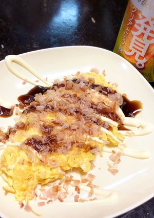 卵だけでつまみ！肉なしとん平焼き-レシピのメイン写真