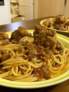 ミートボールミートソーススパゲッティー-レシピのメイン写真