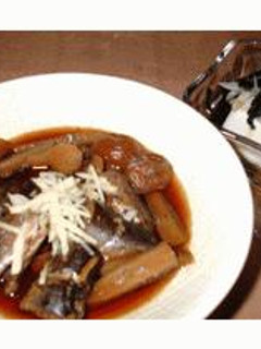 圧力鍋仕様いわしとごぼうの梅煮-レシピのメイン写真