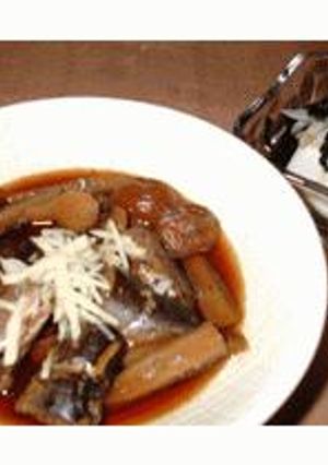 圧力鍋仕様いわしとごぼうの梅煮-レシピのメイン写真