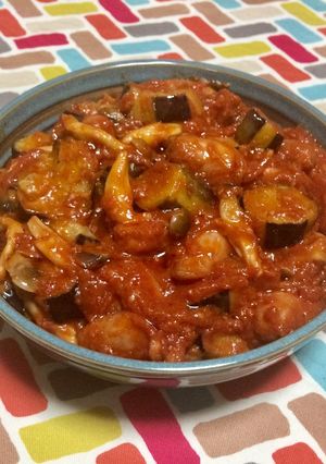 超簡単☆たっぷりトマトのアラビアータ丼♫-レシピのメイン写真
