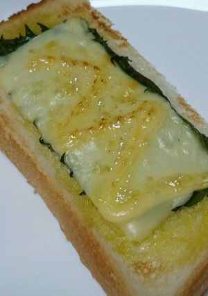 旨い♡(❊´︶`❊)青じそチーズトースト-レシピのメイン写真