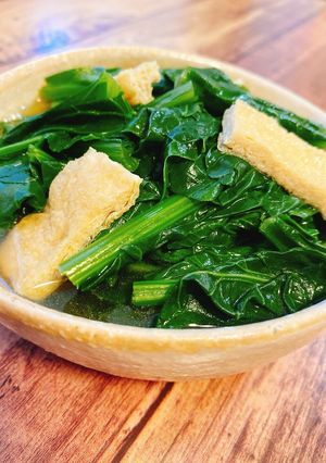 和食の定番☆小松菜と油揚げの煮びたし-レシピのメイン写真