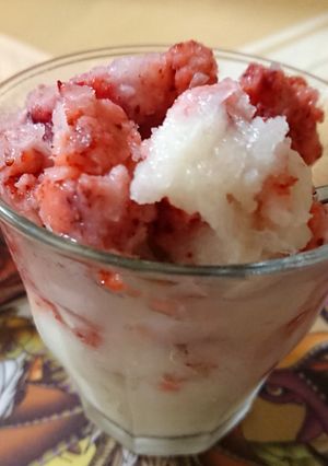 麹甘酒のフローズンストロベリー-レシピのメイン写真