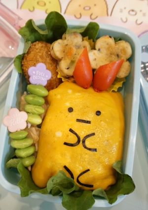 すみっコぐらし 弁当 すみっコオムライス-レシピのメイン写真