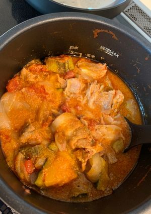 電気圧力鍋★豚肉と野菜とトマト煮込み-レシピのメイン写真