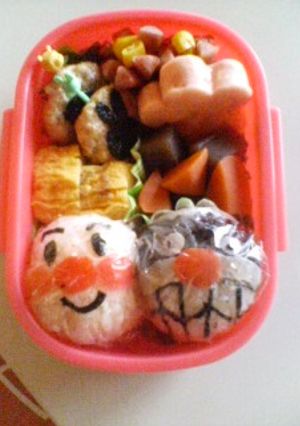 キャラ弁★アンパンマンとばいきんまん★-レシピのメイン写真