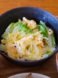 簡単♪ふわふわ卵と白菜の中華炒め-レシピのメイン写真