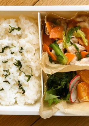 鶏と野菜あんかけのお弁当-レシピのメイン写真