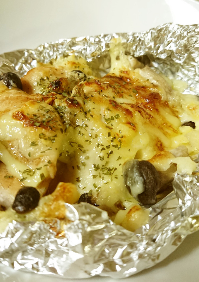 鶏むね肉ときのこのチーマヨ焼き-レシピのメイン写真