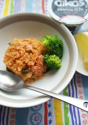 【子どもと作ろう】チキンライス-レシピのメイン写真