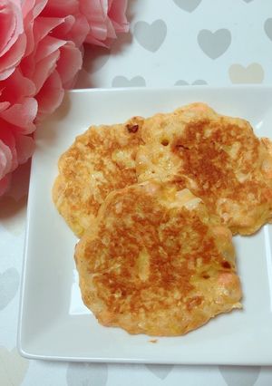 ★離乳食後期★ふんわりやわらかお好み焼き-レシピのメイン写真