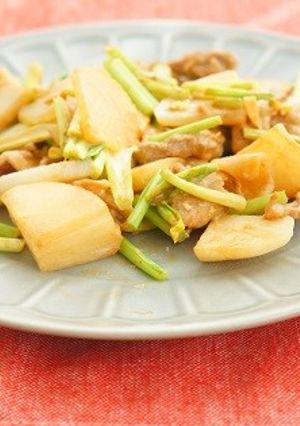 豚小間肉とかぶのオイマヨソテー-レシピのメイン写真