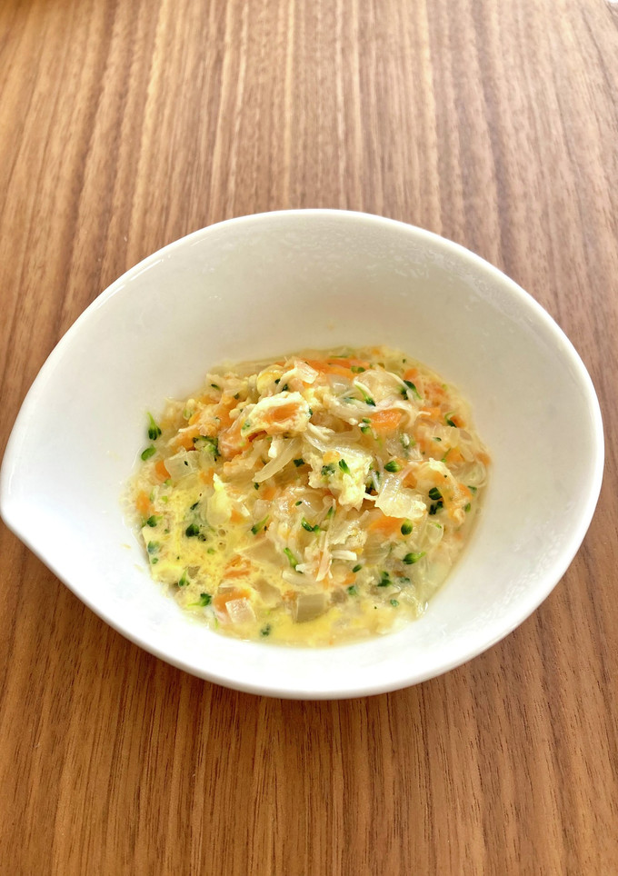 【離乳食７か月～】野菜の卵とじ-レシピのメイン写真