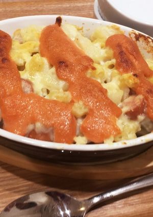 ポテトマカロニグラタンの明太マヨがけ-レシピのメイン写真