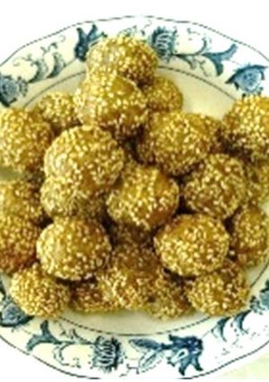しいたけのお菓子！？もっちりごま団子-レシピのメイン写真