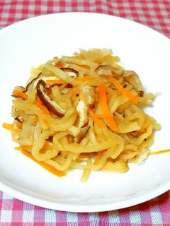 パッククッキング「切り干し大根の煮物」-レシピのメイン写真