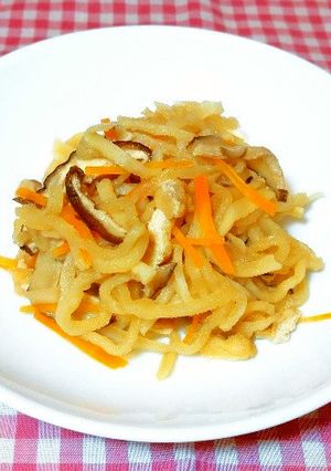 パッククッキング「切り干し大根の煮物」-レシピのメイン写真
