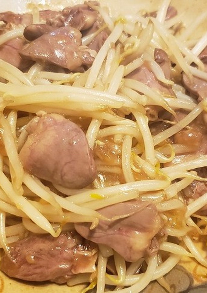 鶏ハツの中華風炒め-レシピのメイン写真