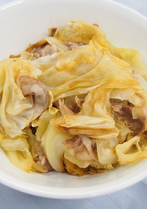 炊飯器DEちぎりキャベツと豚肉の蒸し物-レシピのメイン写真