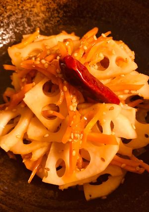 蓮の甘酢キンピラ-レシピのメイン写真