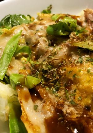 カリカリ豚肉のキャベツ焼き。-レシピのメイン写真
