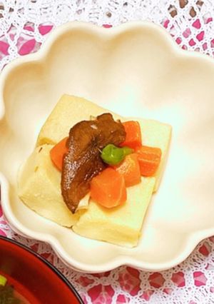 高野豆腐とミックスベジタブルの煮物-レシピのメイン写真