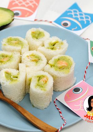 アボカドとエビのロールサンドイッチ-レシピのメイン写真