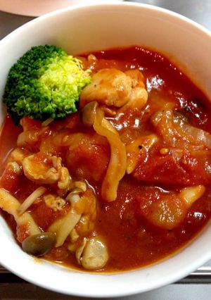 チキントマト煮込み！-レシピのメイン写真