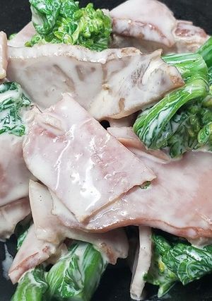 菜の花とチャーシューの和え物-レシピのメイン写真