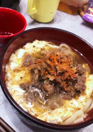 ガッツリ肉うどん!-レシピのメイン写真