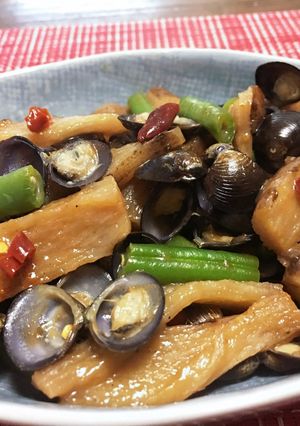 シジミと長芋の中華風炒め-レシピのメイン写真