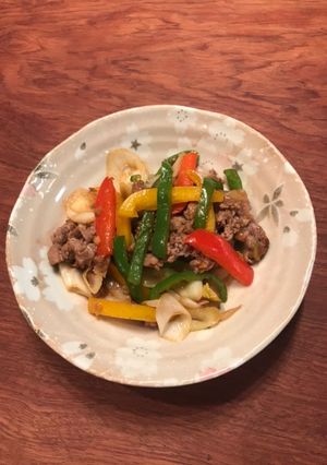 香り引き立つ牛肉パプリカのオイスター炒め-レシピのメイン写真