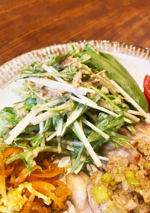 水菜のツナマヨポンサラダ♪-レシピのメイン写真