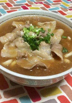 超簡単☆たっぷり豚バラ大根みぞれうどん♫-レシピのメイン写真