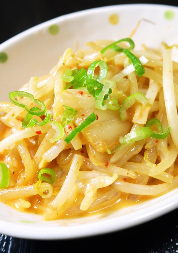 節約食材！もやしのキムチマヨチーズ炒め-レシピのメイン写真