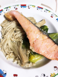 【準備5分!】鮭と野菜の酒蒸し-レシピのメイン写真