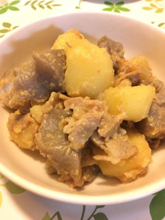 簡単煮物 豚肉とじゃがいもの味噌煮-レシピのメイン写真