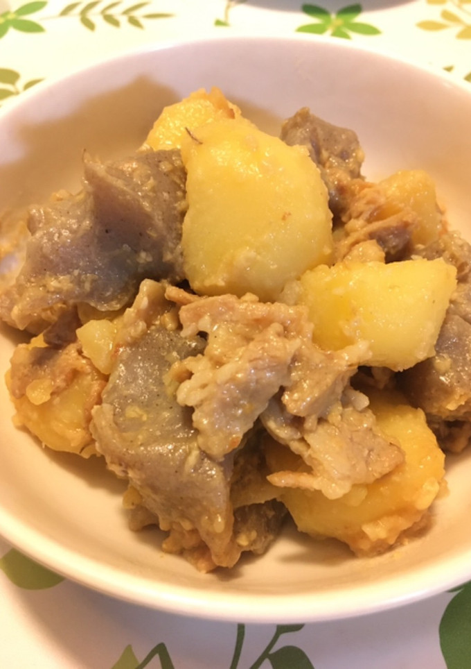 簡単煮物 豚肉とじゃがいもの味噌煮-レシピのメイン写真