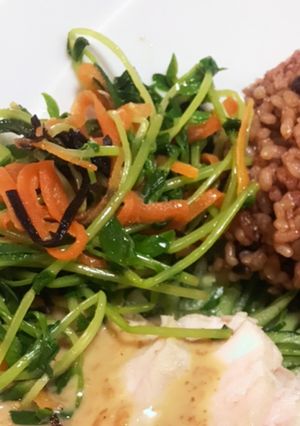 豆苗やらと塩昆布のぱぱっとナムル-レシピのメイン写真