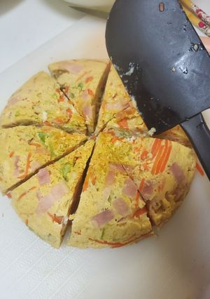 レンジで野菜入り卵焼き-レシピのメイン写真