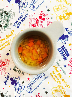 離乳食中期✩.*˚キャベツと人参のスープ-レシピのメイン写真