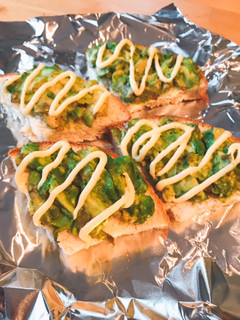 アメリカーンな朝ごはんアボカドトースト!-レシピのメイン写真