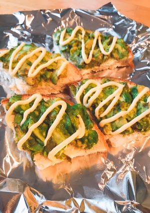 アメリカーンな朝ごはんアボカドトースト！-レシピのメイン写真