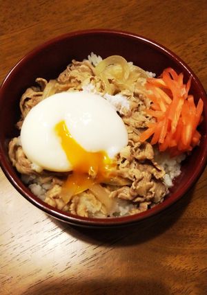 温玉牛丼-レシピのメイン写真
