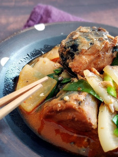 サバ缶で簡単&節約!サバ大根のピリ辛煮-レシピのメイン写真