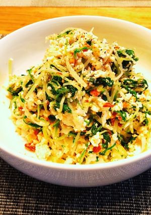 水菜と豆腐のデリ風サラダ-レシピのメイン写真